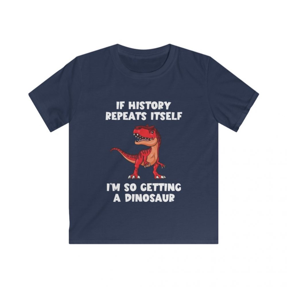 Official Kids Popgear Dinosaur Still Hungry T-Shirt Boys Girls Raptor Trex 